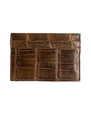 Abas Men's Alligator Leather Card Case | Thumbnail 1 Abas Men's Alligator Leather Card Case | Thumbnail 1