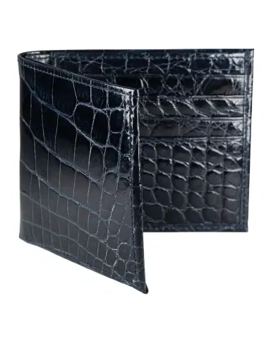 Abas Men's Glazed Alligator Bifold Wallet; Monogram Available | Thumbnail 1 Abas Men's Glazed Alligator Bifold Wallet; Monogram Available | Thumbnail 1