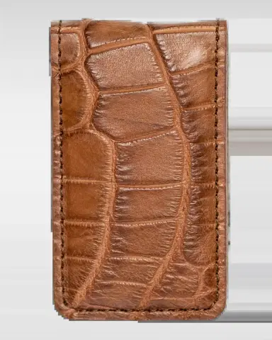 Abas Men's Magnetic Alligator Money Clip | Thumbnail 2 Abas Men's Magnetic Alligator Money Clip | Thumbnail 2