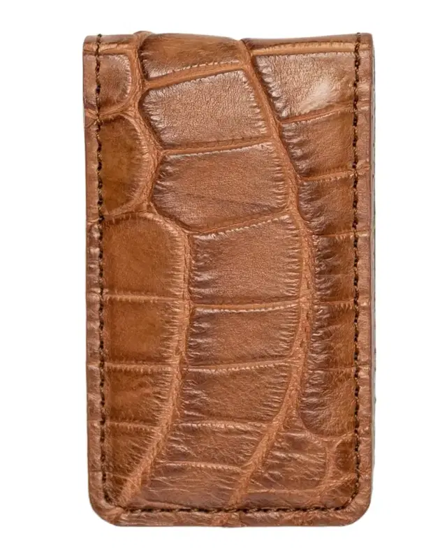 Abas Men 's Magnetic Alligator Money Clip