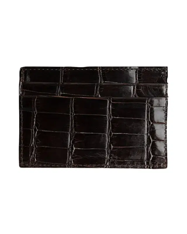 Abas Men 's Alligator Leather Card Case