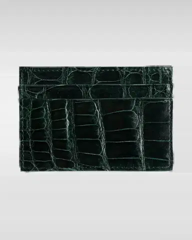 Abas Men's Alligator Leather Card Case | Thumbnail 2 Abas Men's Alligator Leather Card Case | Thumbnail 2