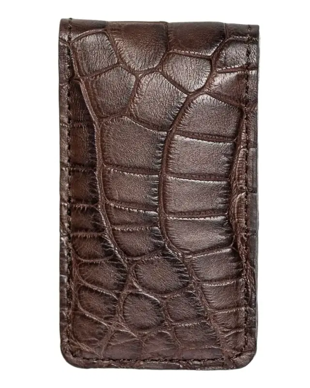 Abas Men 's Magnetic Alligator Money Clip