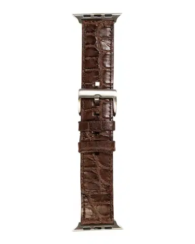 Abas Men 's Apple Watch Matte Alligator Watch Strap | Thumbnail 1 Abas Men 's Apple Watch Matte Alligator Watch Strap | Thumbnail 1