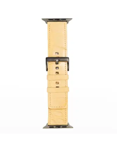 Abas Men 's Apple Watch Matte Alligator Watch Strap | Thumbnail 2 Abas Men 's Apple Watch Matte Alligator Watch Strap | Thumbnail 2