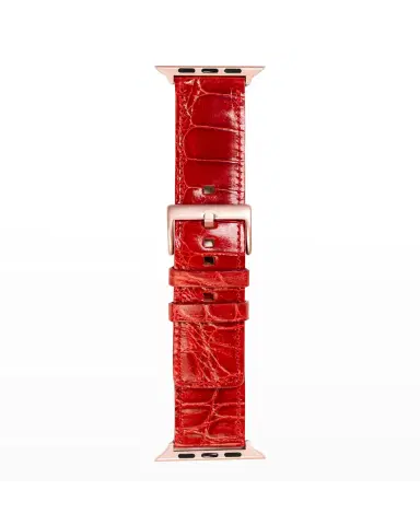 Abas Men 's Apple Watch Alligator Watch Strap | Thumbnail 2 Abas Men 's Apple Watch Alligator Watch Strap | Thumbnail 2