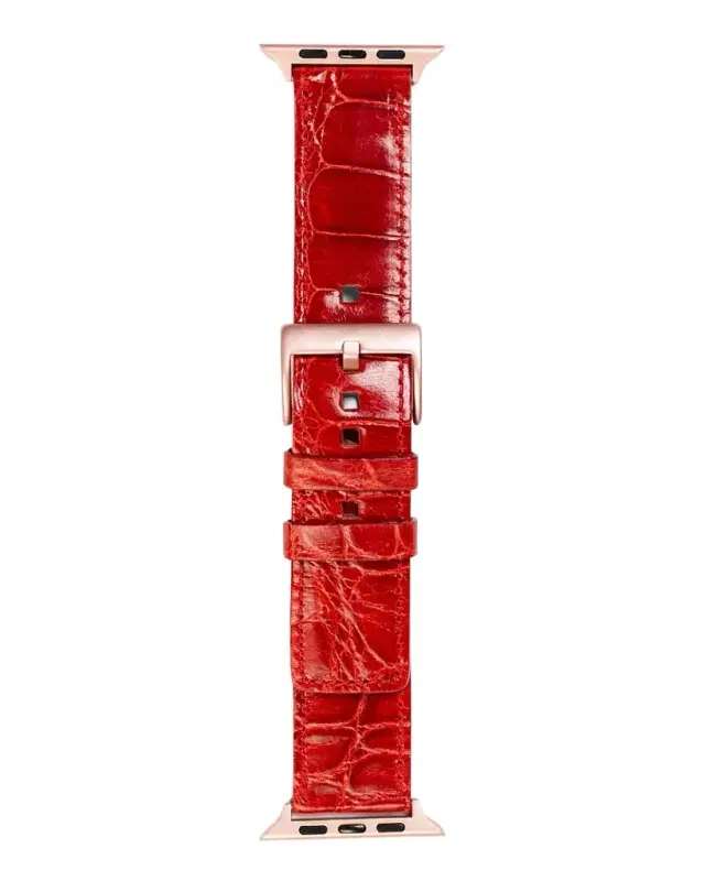 Abas Men 's Apple Watch Alligator Watch Strap
