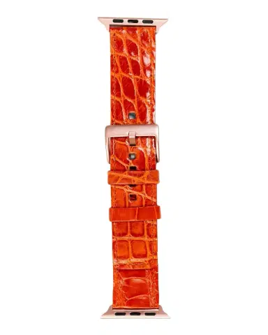 Abas Men 's Apple Watch Alligator Watch Strap | Thumbnail 1 Abas Men 's Apple Watch Alligator Watch Strap | Thumbnail 1