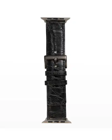 Abas Men's Apple Watch Matte Alligator Watch Strap | Thumbnail 2 Abas Men's Apple Watch Matte Alligator Watch Strap | Thumbnail 2