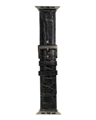 Abas Men's Apple Watch Matte Alligator Watch Strap | Thumbnail 1 Abas Men's Apple Watch Matte Alligator Watch Strap | Thumbnail 1