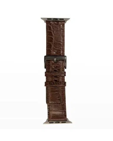 Abas Men 's Apple Watch Matte Alligator Watch Strap | Thumbnail 2 Abas Men 's Apple Watch Matte Alligator Watch Strap | Thumbnail 2