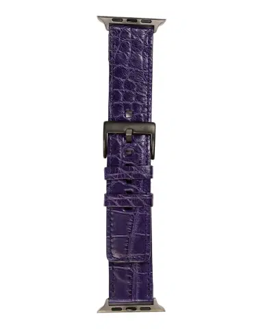 Abas Men's Apple Watch Matte Alligator Watch Strap | Thumbnail 1 Abas Men's Apple Watch Matte Alligator Watch Strap | Thumbnail 1