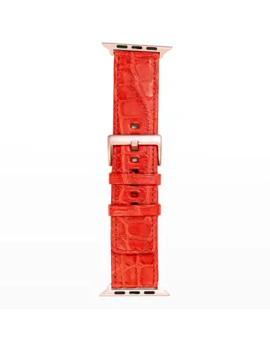 Abas Men 's Apple Watch Matte Alligator Watch Strap | Thumbnail 2 Abas Men 's Apple Watch Matte Alligator Watch Strap | Thumbnail 2