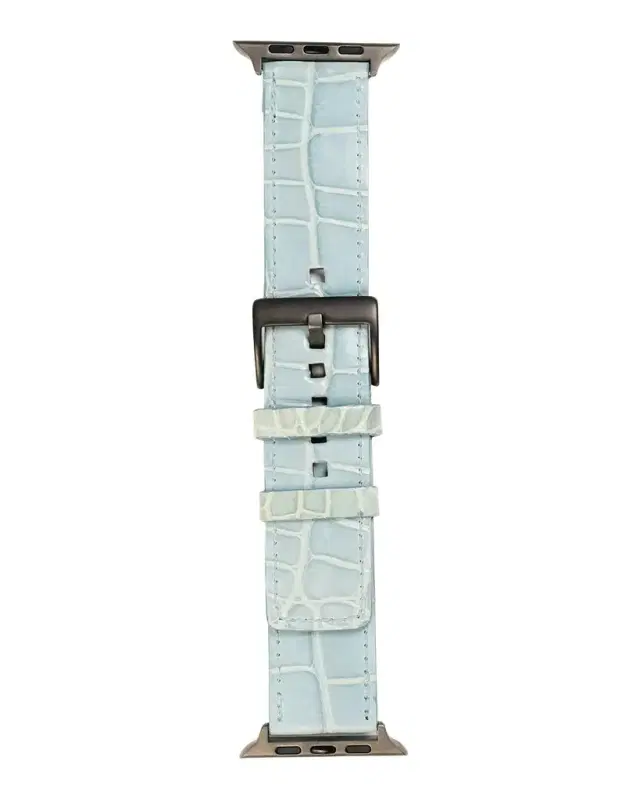 Abas Men 's Apple Watch Alligator-Leather Watch Strap