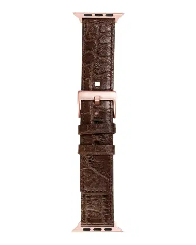 Abas Men 's Apple Watch Matte Alligator Watch Strap | Thumbnail 1 Abas Men 's Apple Watch Matte Alligator Watch Strap | Thumbnail 1