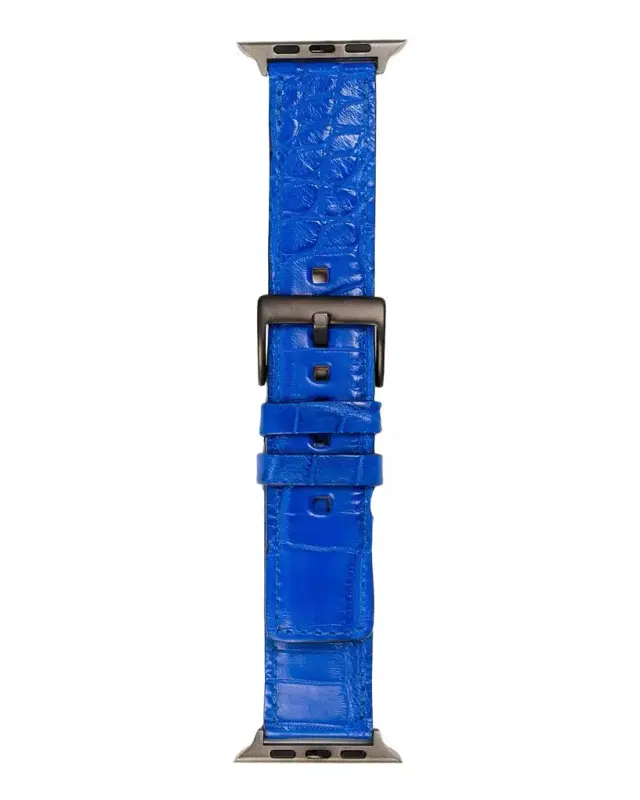 Men 's Apple Watch Matte Alligator Watch Strap, Space Gray Finish Men 's Apple Watch Matte Alligator Watch Strap, Space Gray Finish