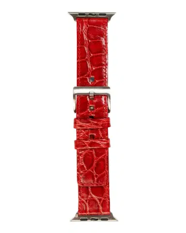 Abas Men 's Apple Watch Alligator Watch Strap | Thumbnail 1 Abas Men 's Apple Watch Alligator Watch Strap | Thumbnail 1