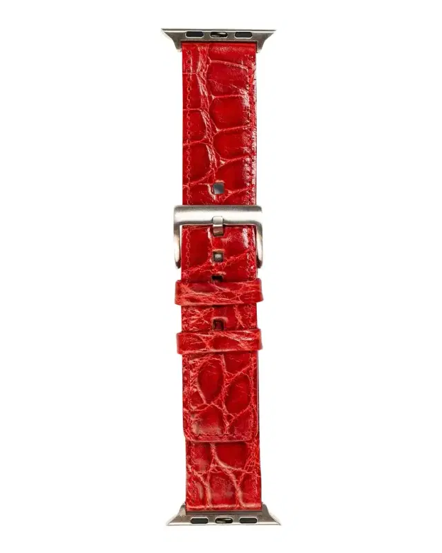 Abas Men 's Apple Watch Alligator Watch Strap