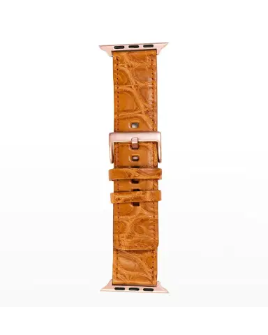 Abas Men 's Apple Watch Matte Alligator Watch Strap | Thumbnail 2 Abas Men 's Apple Watch Matte Alligator Watch Strap | Thumbnail 2