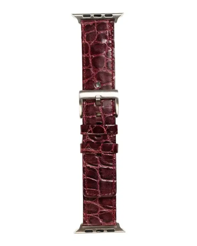 Abas Men 's Apple Watch Alligator Watch Strap
