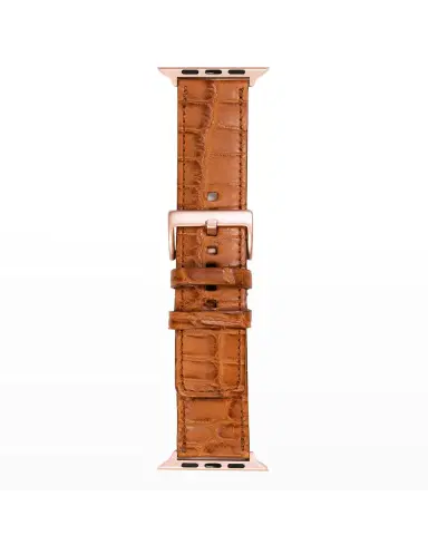 Abas Men's Apple Watch Matte Alligator Watch Strap | Thumbnail 2