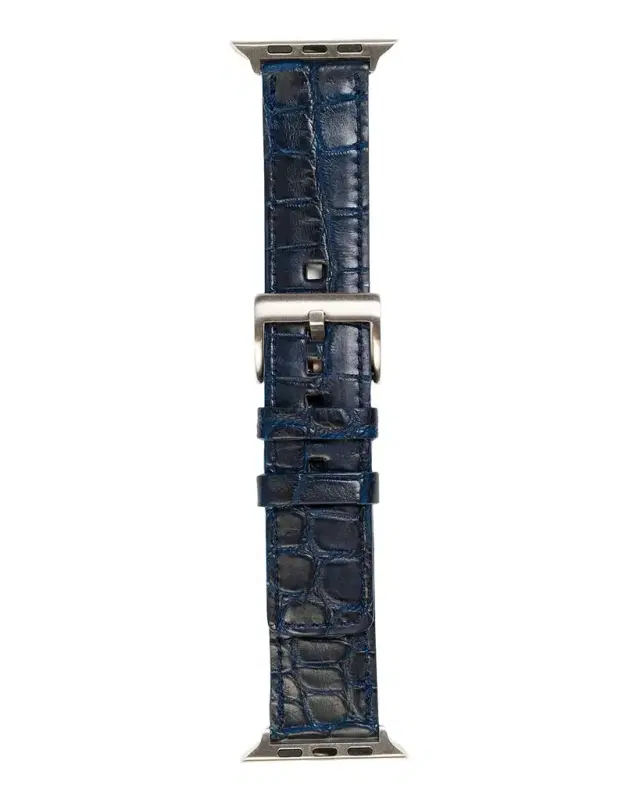Abas Men 's Apple Watch Matte Alligator Watch Strap