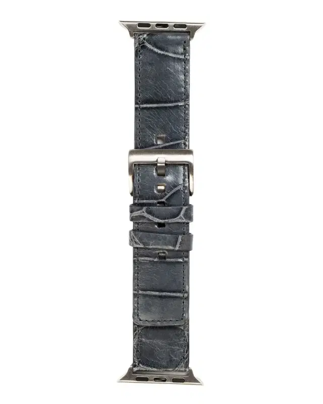 Abas Men's Apple Watch Alligator Watch Strap