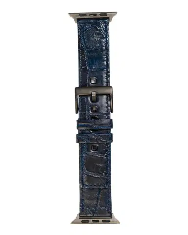 Abas Men 's Apple Watch Matte Alligator Watch Strap | Thumbnail 1 Abas Men 's Apple Watch Matte Alligator Watch Strap | Thumbnail 1
