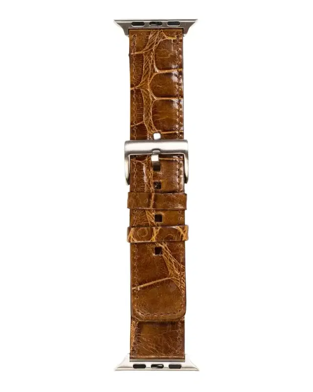 Abas Men 's Apple Watch Alligator Watch Strap