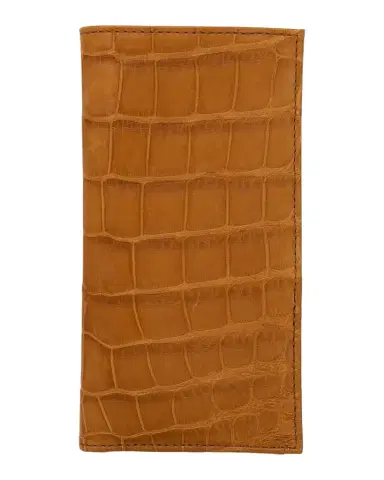 Abas Men's Matte Alligator Leather Bifold Coat Wallet | Thumbnail 1 Abas Men's Matte Alligator Leather Bifold Coat Wallet | Thumbnail 1