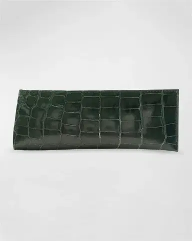Abas Men's Glazed Alligator Leather Eyewear Case | Thumbnail 3 Abas Men's Glazed Alligator Leather Eyewear Case | Thumbnail 3