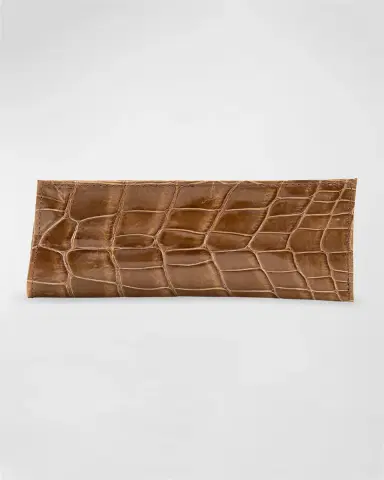 Abas Men's Glazed Alligator Leather Eyewear Case | Thumbnail 3 Abas Men's Glazed Alligator Leather Eyewear Case | Thumbnail 3