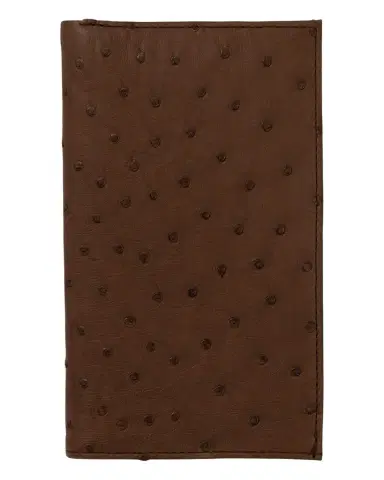 Abas Men's Matte Ostrich Leather Coat Wallet | Thumbnail 1 Abas Men's Matte Ostrich Leather Coat Wallet | Thumbnail 1