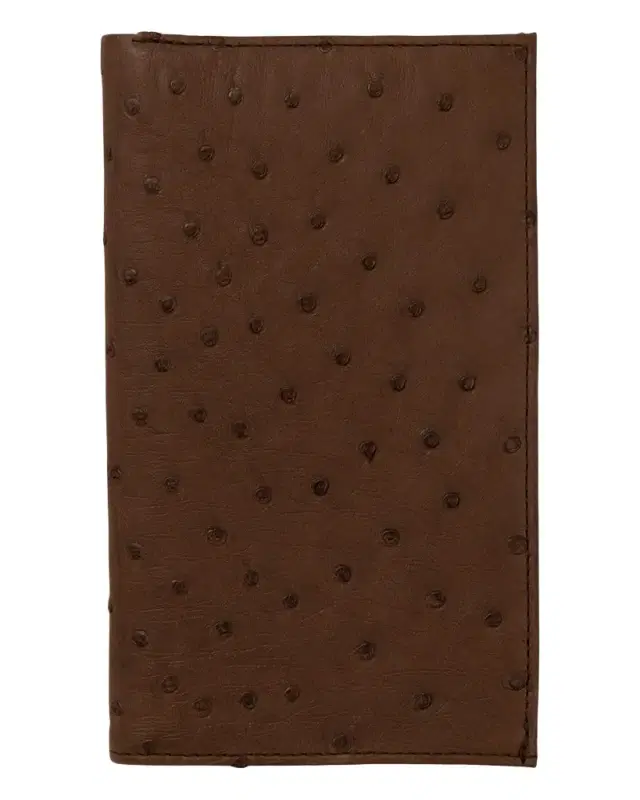 Abas Men 's Matte Ostrich Leather Coat Wallet