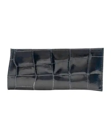 Abas Men's Glazed Alligator Leather Eyewear Case | Thumbnail 1