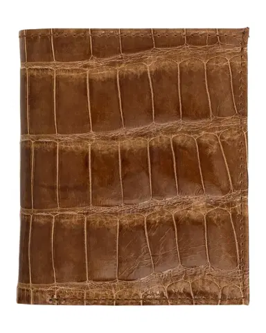 Abas Men's Glazed Alligator Compact Wallet; Monogram Available | Thumbnail 1
