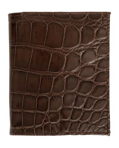 Abas Men's Glazed Alligator Compact Wallet; Monogram Available | Thumbnail 1 Abas Men's Glazed Alligator Compact Wallet; Monogram Available | Thumbnail 1