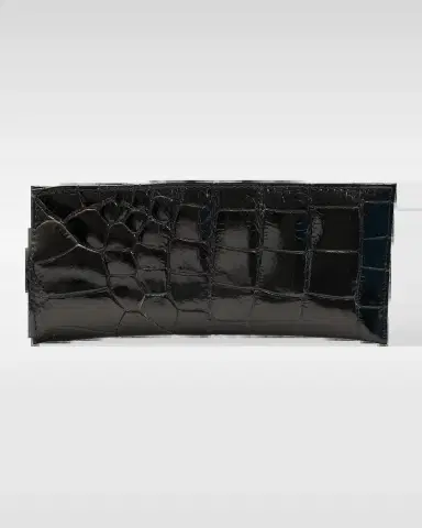 Abas Men's Glazed Alligator Leather Eyewear Case | Thumbnail 2