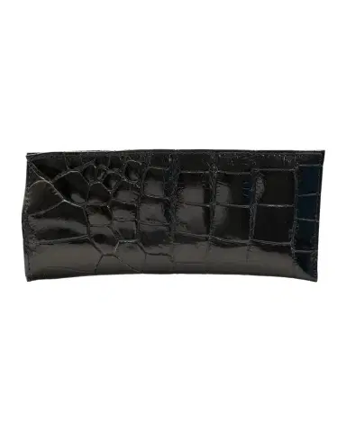 Abas Men's Glazed Alligator Leather Eyewear Case | Thumbnail 1