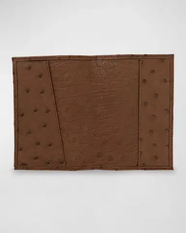 Abas Ostrich Leather Passport Booklet | Thumbnail 2