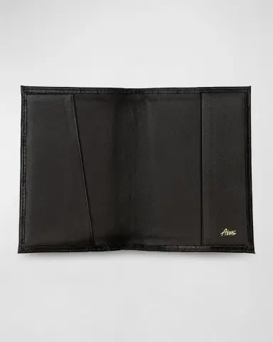 Abas Alligator Leather Passport Booklet | Thumbnail 2