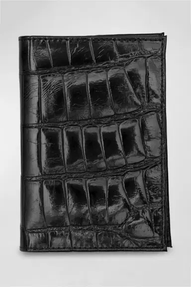 Abas Alligator Leather Passport Booklet | Thumbnail 4