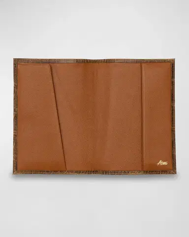 Abas Alligator Leather Passport Booklet | Thumbnail 2