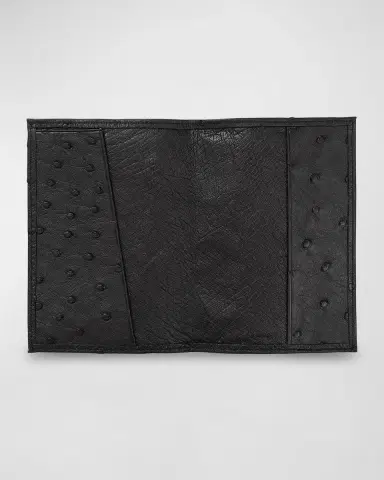 Abas Ostrich Leather Passport Booklet | Thumbnail 2