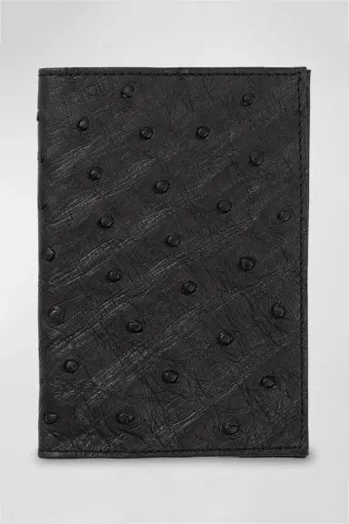 Abas Ostrich Leather Passport Booklet | Thumbnail 4