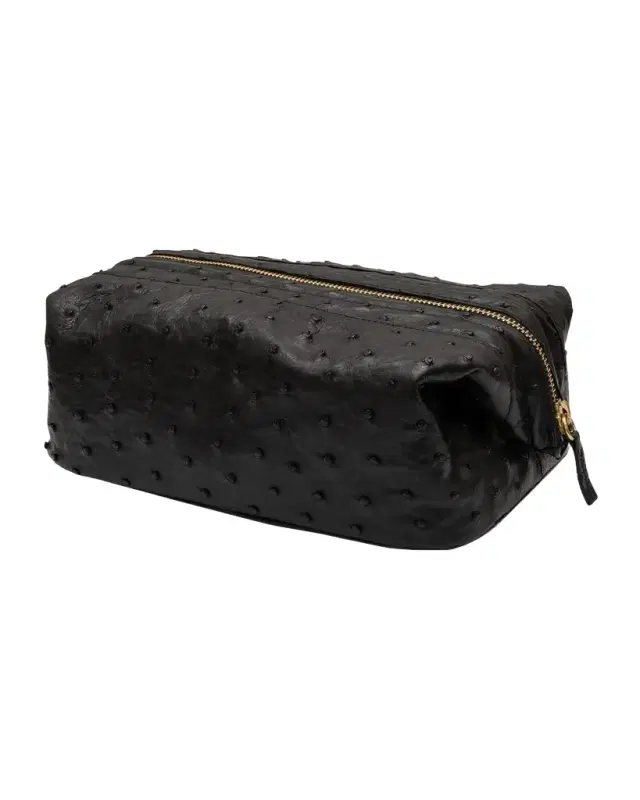 Men 's Ostrich Weekender Toiletry Kit