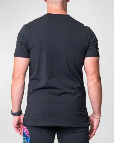 Maceoo Men's Neon Embroidered T-Shirt | Thumbnail 2 Maceoo Men's Neon Embroidered T-Shirt | Thumbnail 2