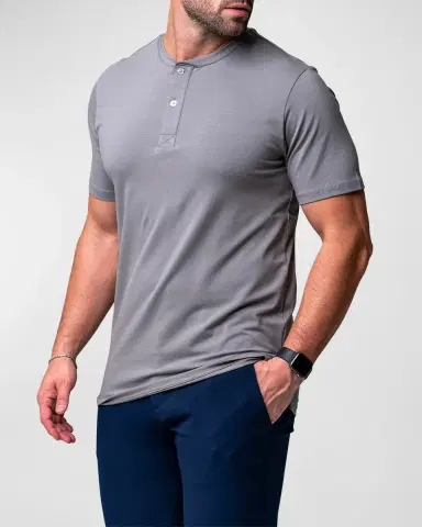 Maceoo Men's Core Henley Shirt | Thumbnail 3 Maceoo Men's Core Henley Shirt | Thumbnail 3