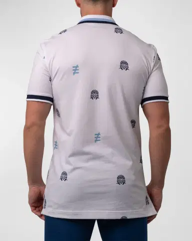 Maceoo Men's Mozart Icon Tipped Polo Shirt | Thumbnail 2 Maceoo Men's Mozart Icon Tipped Polo Shirt | Thumbnail 2