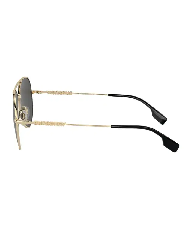 0BE3147 Steel Aviator Sunglasses